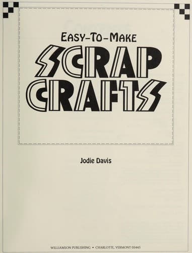 Portada de Easy to make scrap crafts
