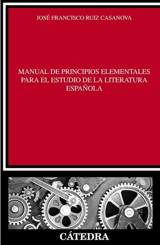 Portada de Manual de principios elementales para el estudio de la literatura española