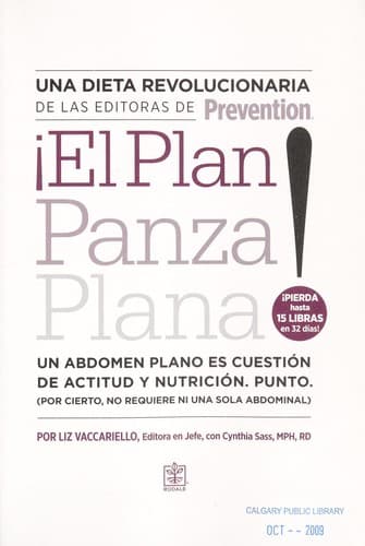 Portada de El plan panza plana!