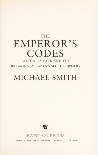 Portada de The emperor's codes