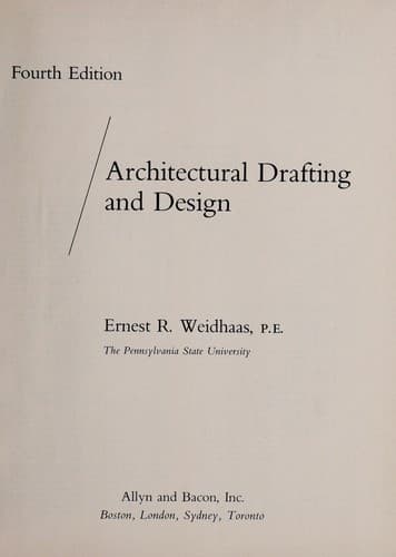 Portada de Architectural drafting and design