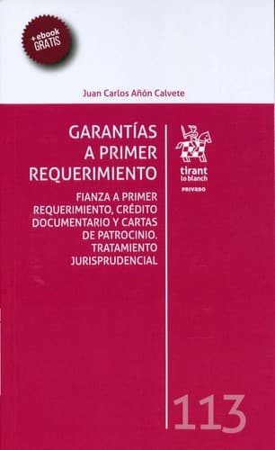 Portada de Garantías a primer requerimiento