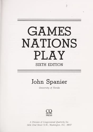 Portada de Games nations play