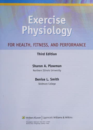 Portada de Exercise physiology for health, fitness, and performance