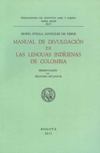 Portada de Manual de divulgación de las lenguas indígenas de Colombia