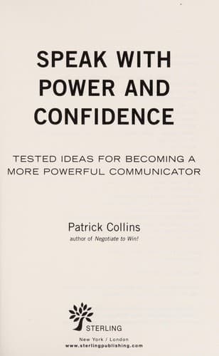 Portada de Speak with power and confidence