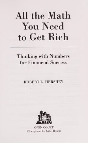 Portada de All the math you need to get rich