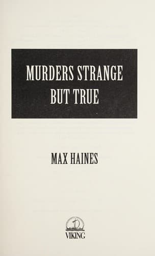 Portada de Murders strange but true