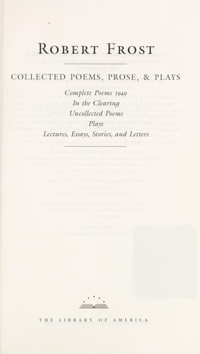 Portada de Collected poems, prose & plays