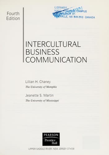 Portada de Intercultural business communication