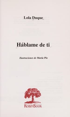 Portada de Háblame de ti