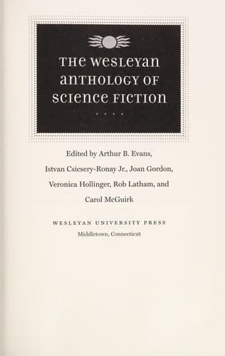 Portada de The Wesleyan anthology of science fiction