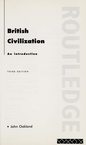 Portada de British civilization