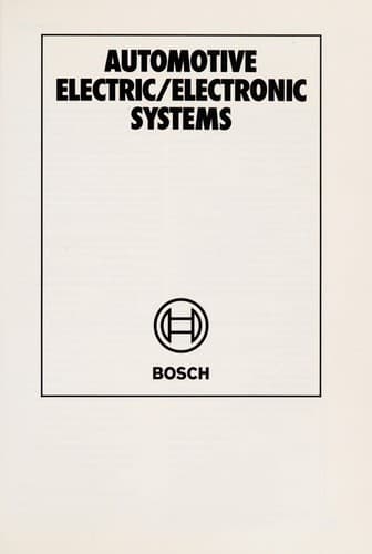 Portada de Automotive electric/electronic systems