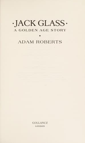 Portada de Jack Glass