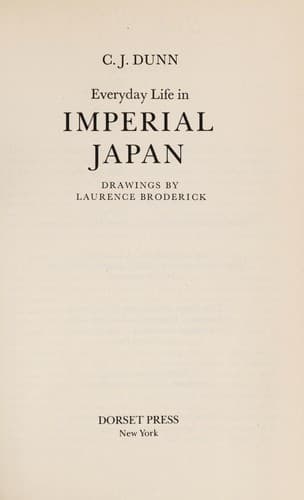 Portada de Everyday life in imperial Japan