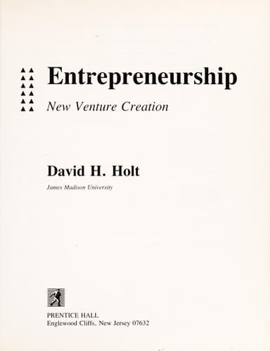 Portada de Entrepreneurship