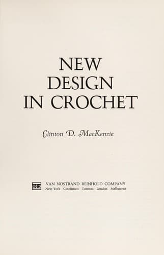 Portada de New design in crochet