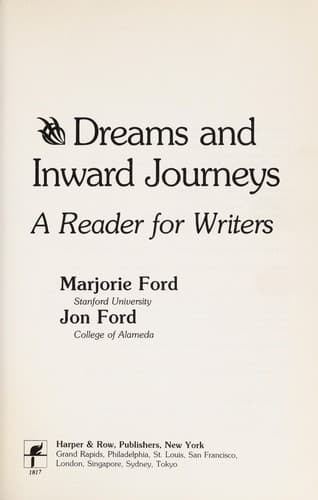 Portada de Dreams and inward journeys