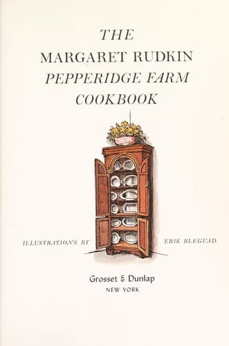 Portada de The Margaret Rudkin Pepperidge Farm cookbook