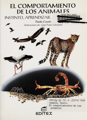 Portada de El Comportamiento De Los Animales