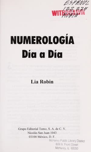 Portada de Numerologia
