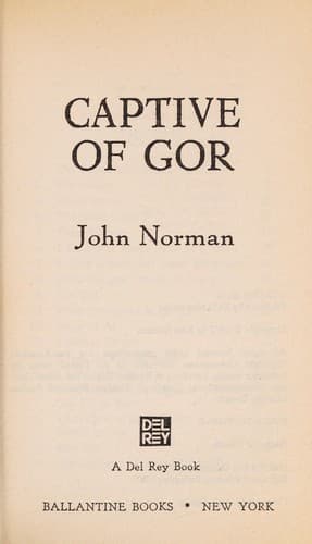Portada de Captive of Gor