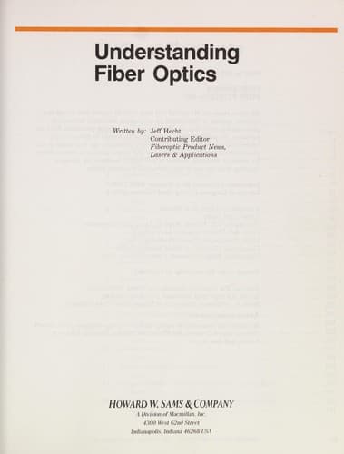 Portada de Understanding fiber optics