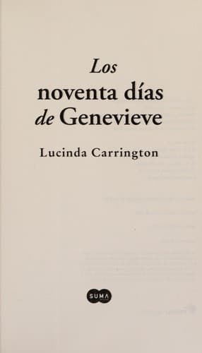 Portada de Los noventa dias de Genevieve