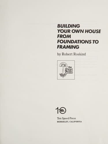 Portada de Building your own house