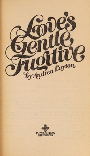 Portada de Love's Gentle Fugitive