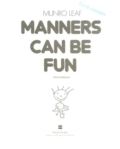 Portada de Manners can be fun