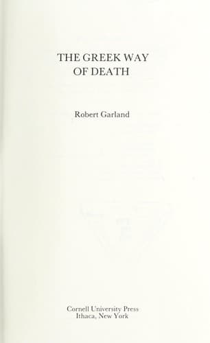 Portada de The Greek way of death