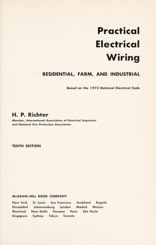 Portada de Practical electrical wiring