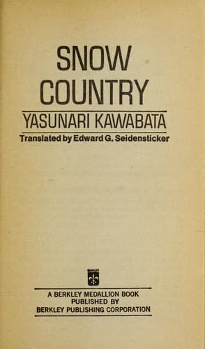 Portada de Snow Country