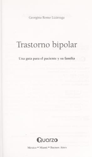 Portada de Trastorno bipolar