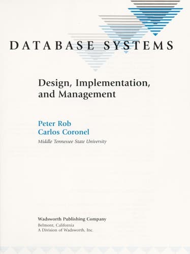 Portada de Database systems
