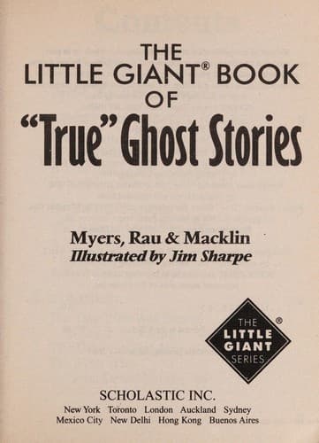 Portada de The little giant book of "true" ghost stories (The little giant series)