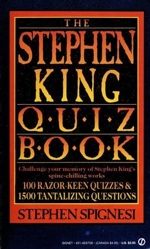 Portada de The Stephen King Quiz Book