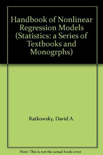 Portada de Handbook of nonlinear regression models
