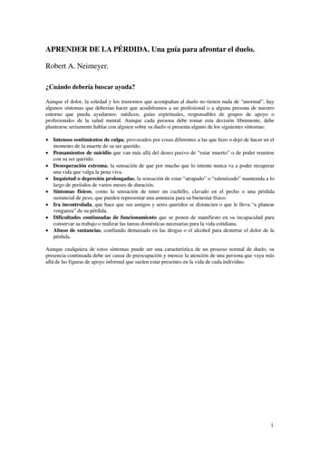 Portada de Aprender de la pérdida