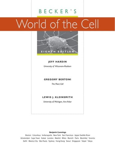 Portada de Becker's world of the cell