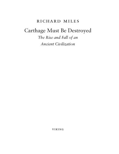 Portada de Carthage must be destroyed