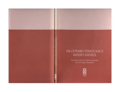 Portada de Diccionario etimológico rapanui-español
