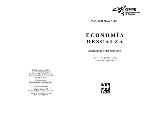 Portada de Economía descalza