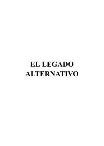 Portada de El legado alternativo