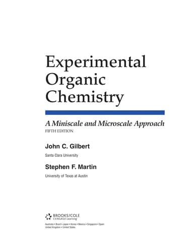 Portada de Experimental organic chemistry