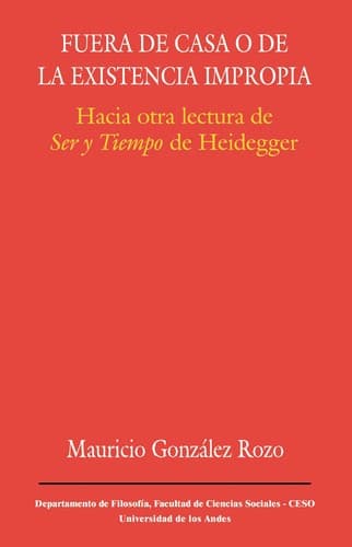 Portada de Fuera de casa, o, de la existencia impropia