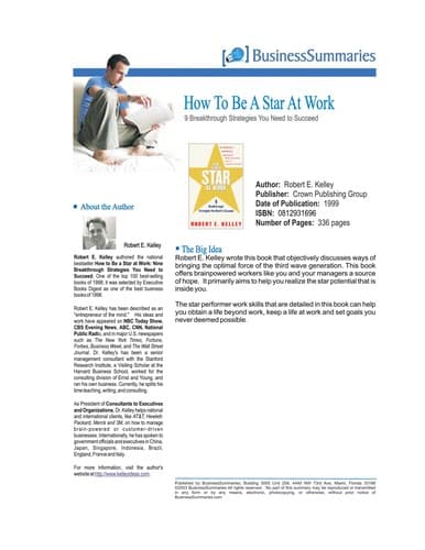 Portada de How to be a star at work