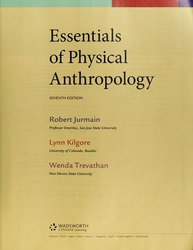 Portada de Essentials of physical anthropology